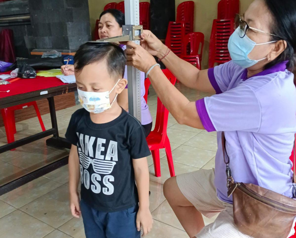 Kegiatan Posyandu Banjar Tegaljaya Desa Dalung tahun 2023